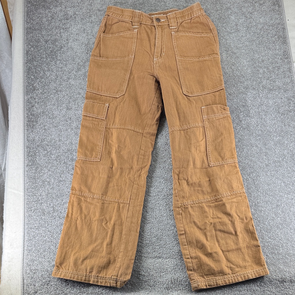 Rue21 Brown Tan Cargo Pants Wide Leg Womens M Mid Rise
